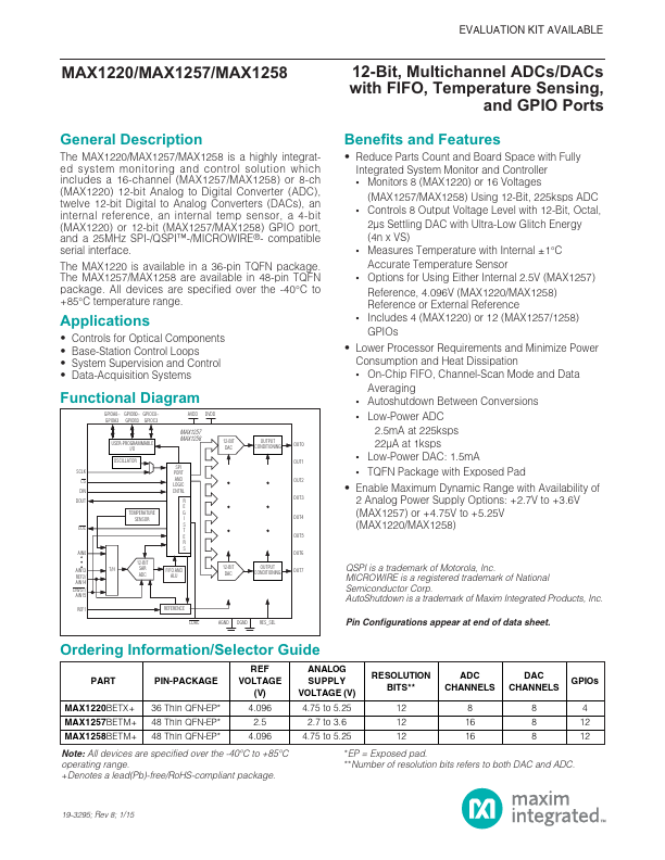 MAX1221 Maxim Integrated Products