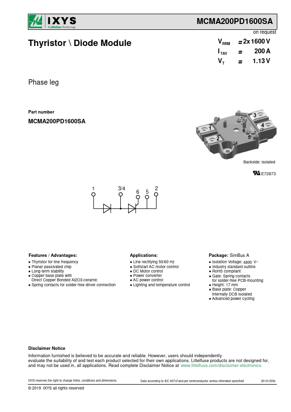 MCMA200PD1600SA