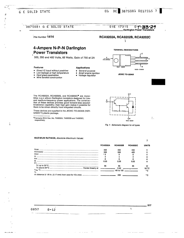 RCA9202C ETC