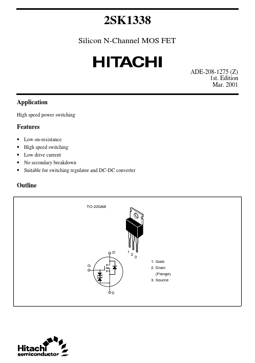 K1338 Hitachi Semiconductor