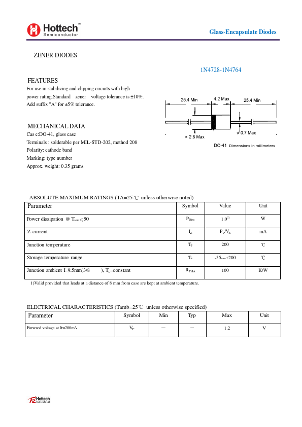 1N4749 Hottech