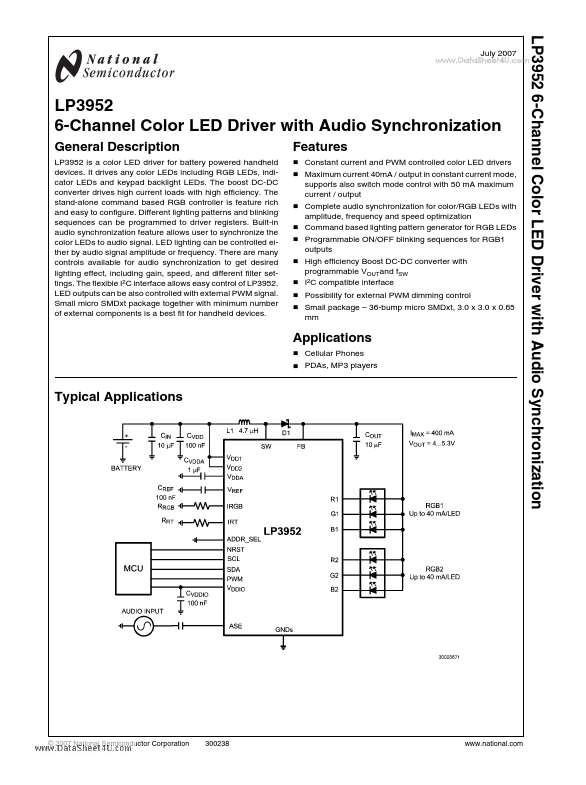 LP3952 National Semiconductor