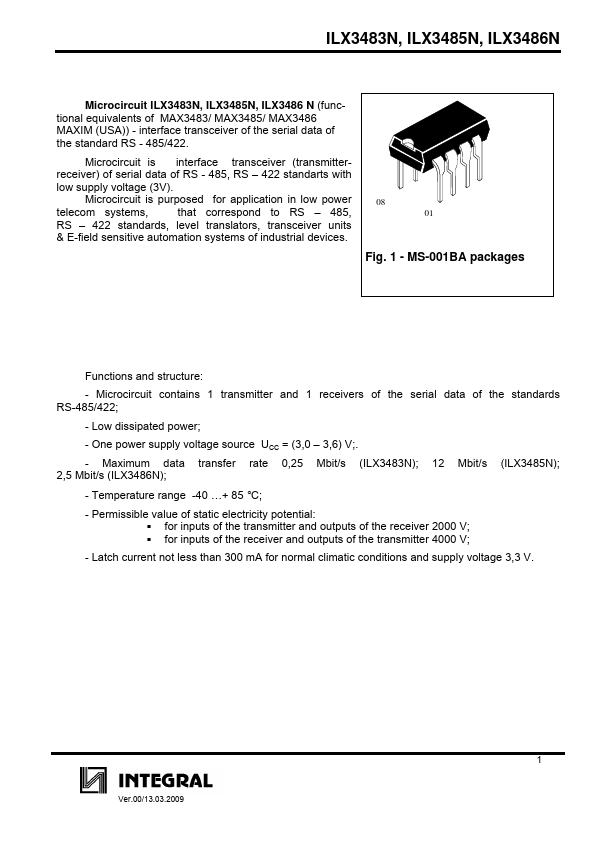 <?=ILX3483N?> डेटा पत्रक पीडीएफ