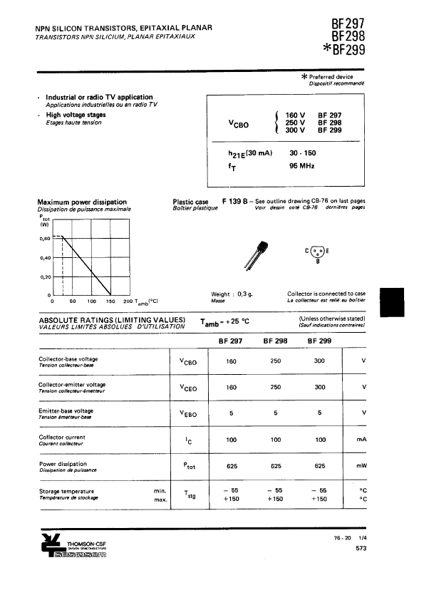 BF299 Thomson-CSF