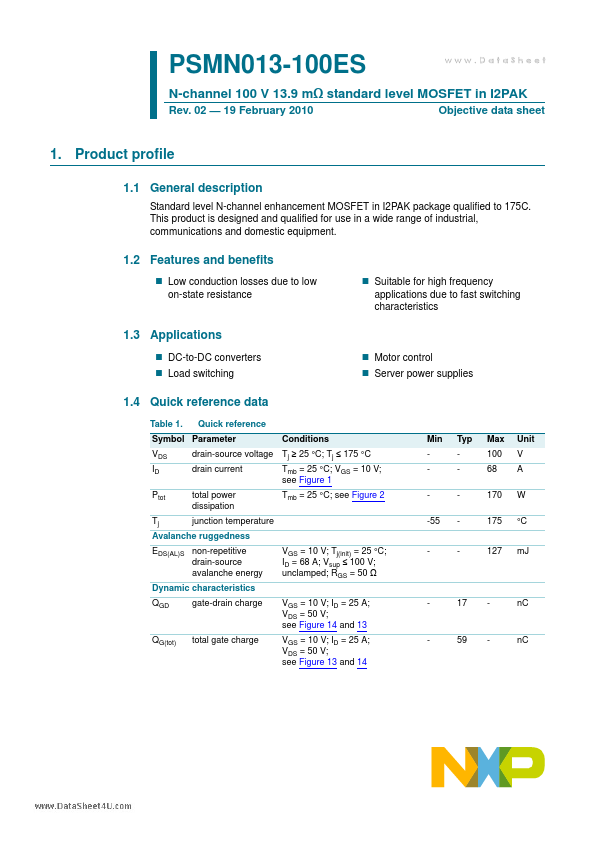 PSMN013-100ES