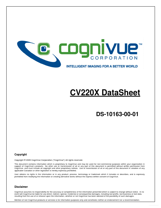 CV2202 CogniVue