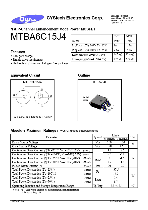 <?=MTBA6C15J4?> डेटा पत्रक पीडीएफ