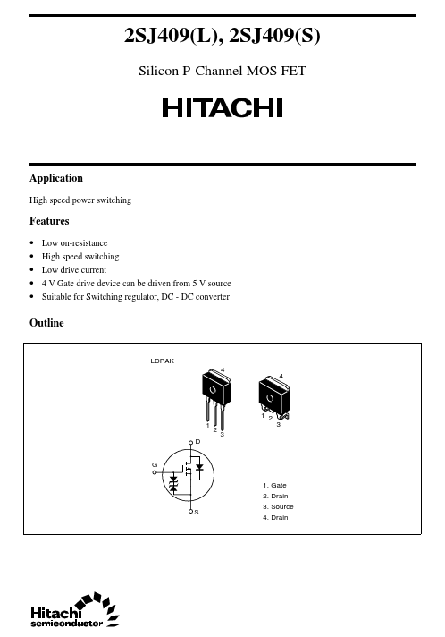 2SJ409L Hitachi Semiconductor