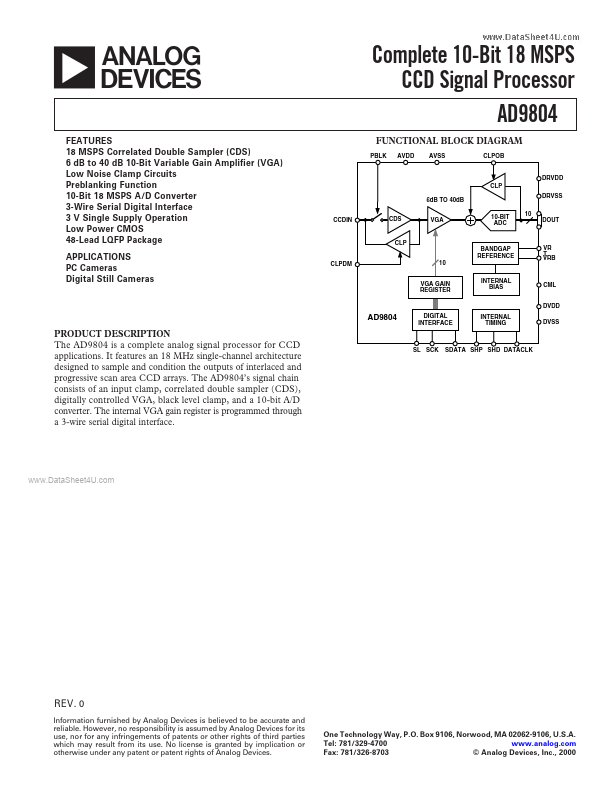 AD9804 Analog Devices