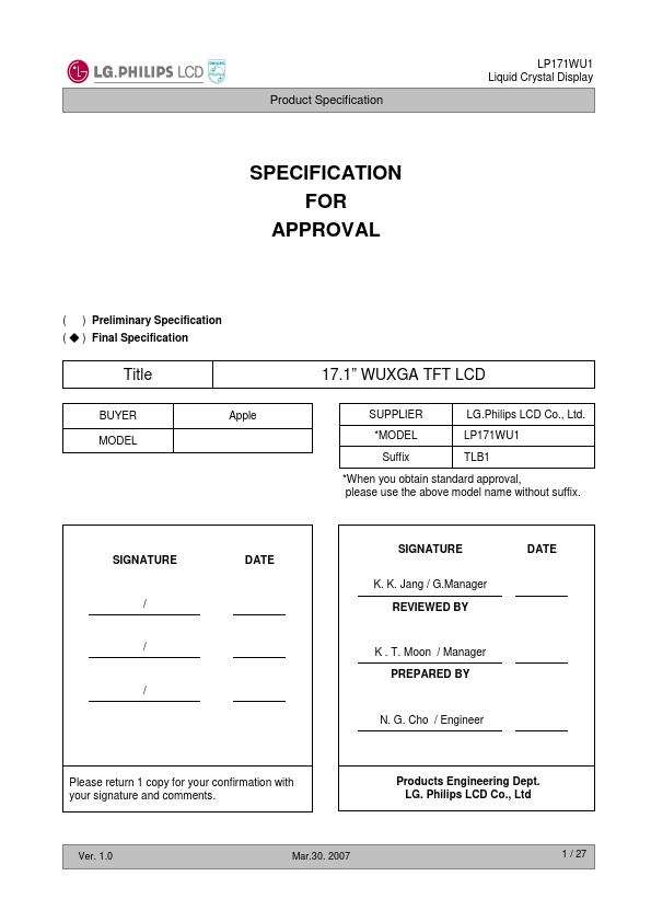 LP171WU1-TLB1