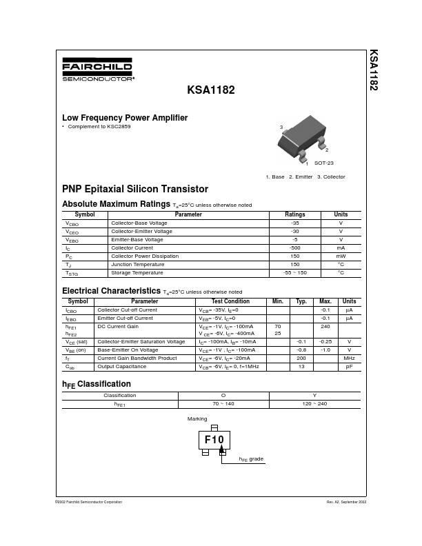 <?=KSA1182?> डेटा पत्रक पीडीएफ