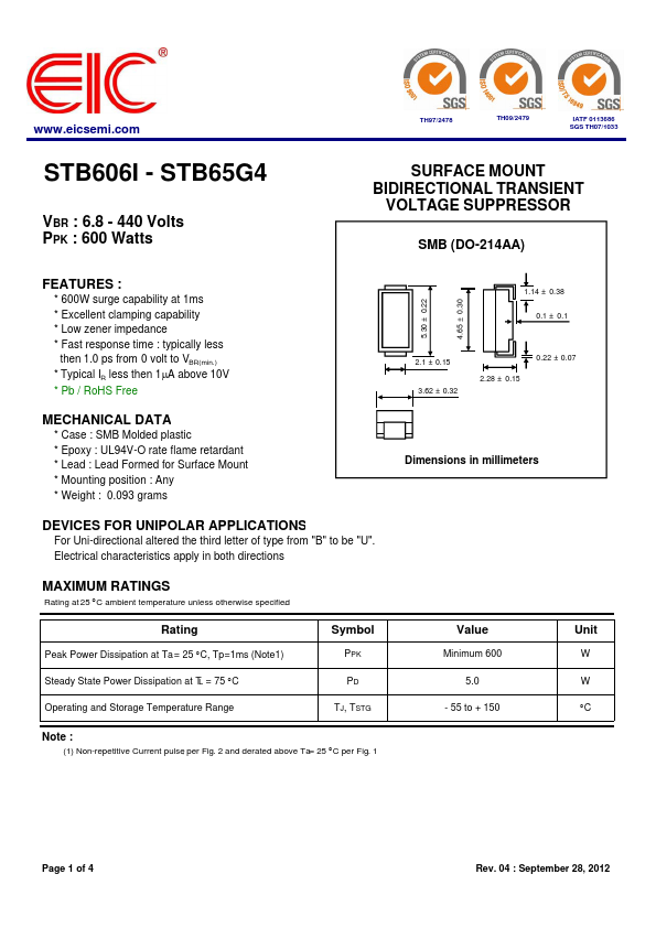 STB6012 EIC