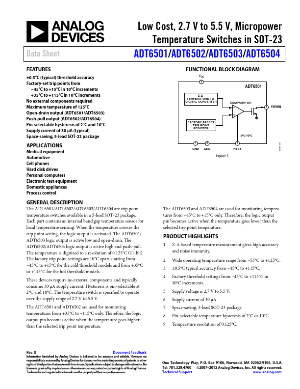 <?=ADT6504?> डेटा पत्रक पीडीएफ