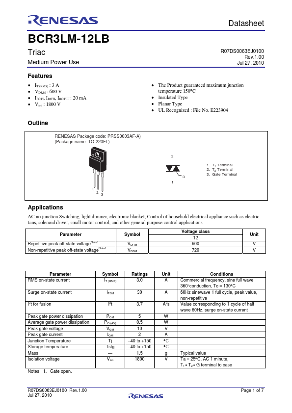 BCR3LM-12LB