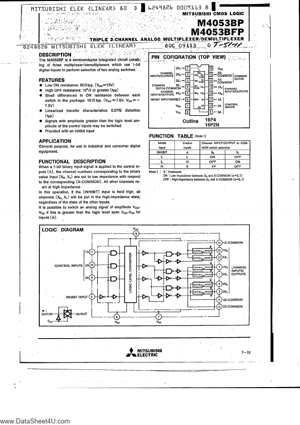 M4053BFP Mitsubishi Electric