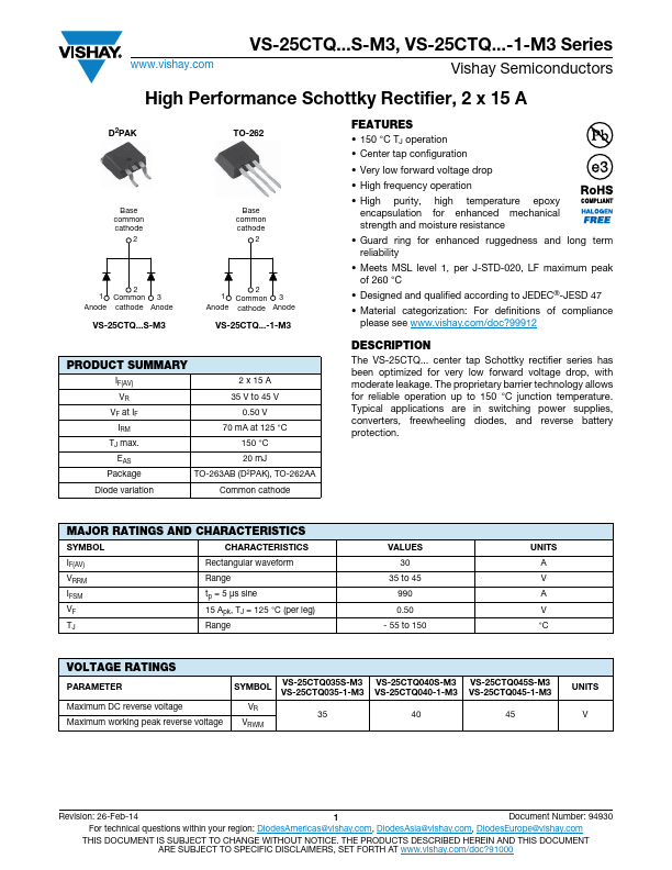 <?=VS-25CTQ040-1-M3?> डेटा पत्रक पीडीएफ