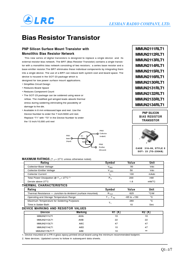 MMUN2111RLT1