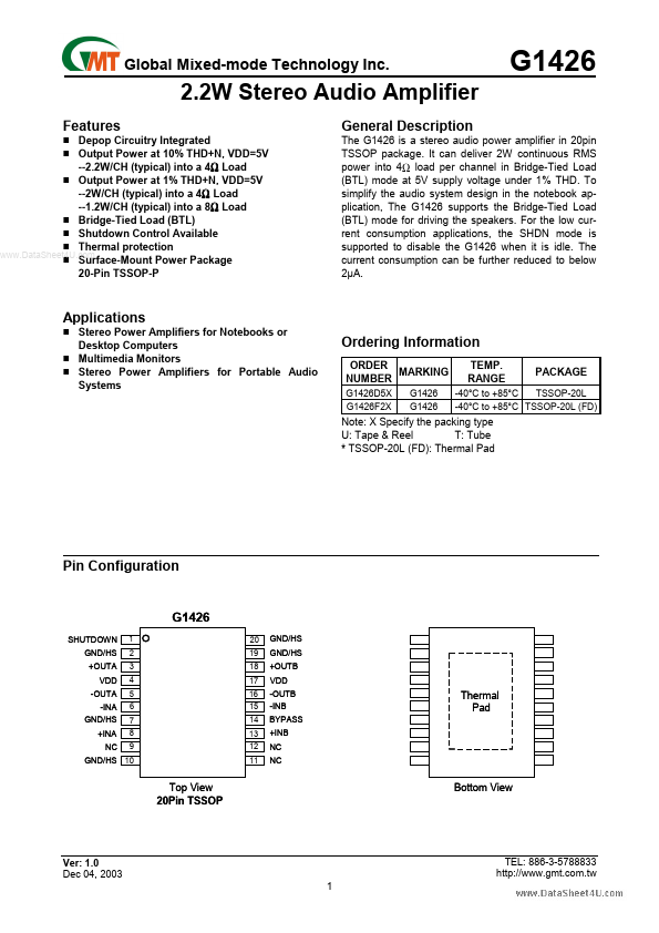 G1426 Global Mixed-mode Technology