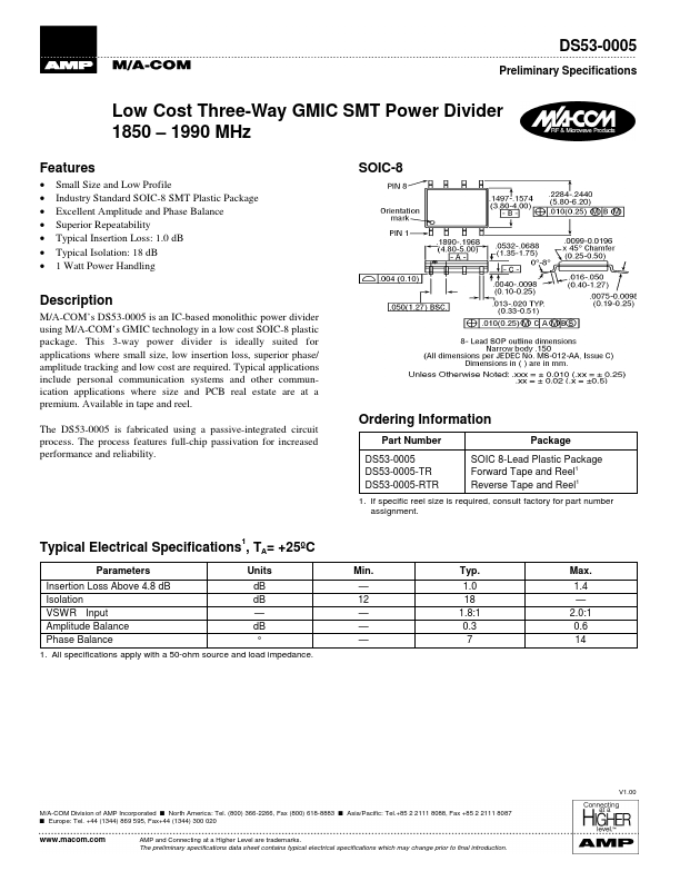 DS53-0005 Tyco Electronics