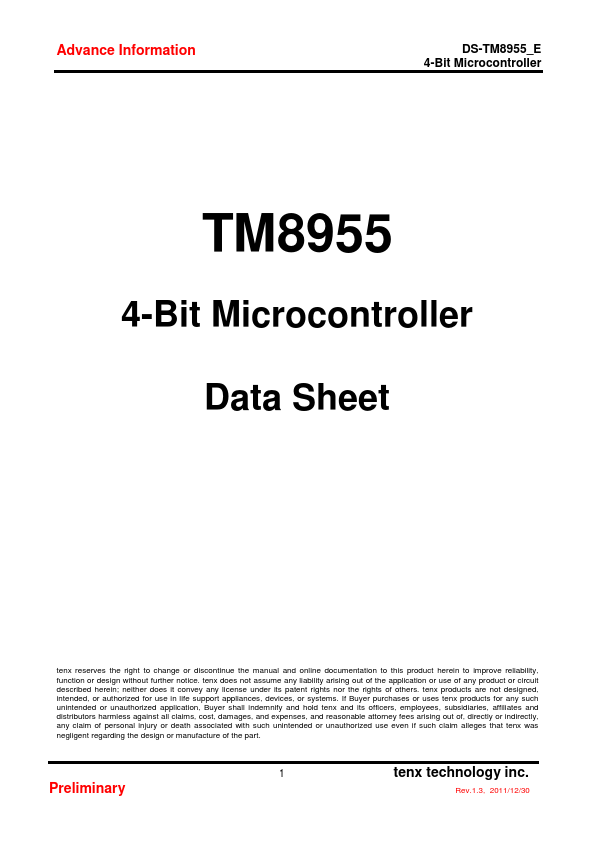 TM8955 tenx technology