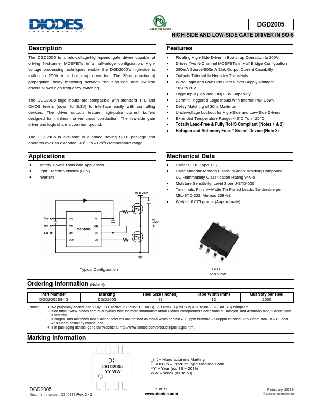 DGD2005 Diodes