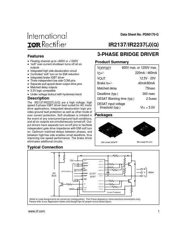 IR2137 International Rectifier