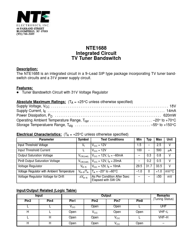 NTE1688