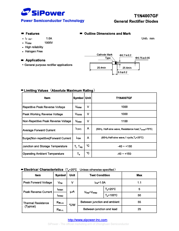 T1N4007GF