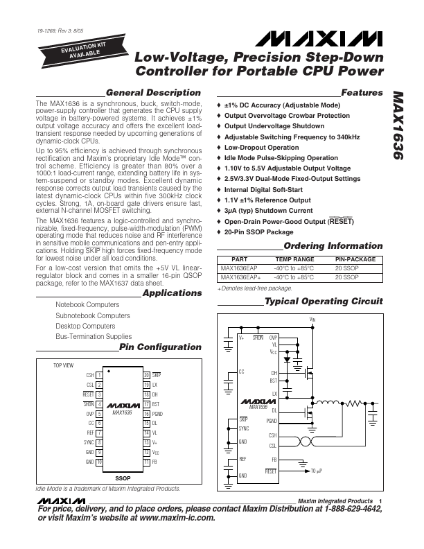 MAX1636 Maxim