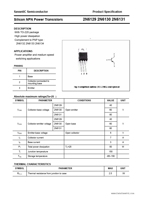 2N6131 SavantIC