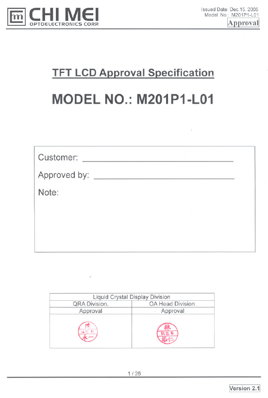 <?=M201P1-L01?> डेटा पत्रक पीडीएफ