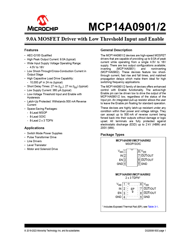 MCP14A0901 Microchip