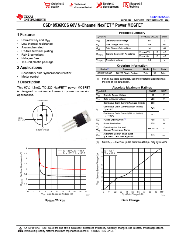 CSD18536KCS