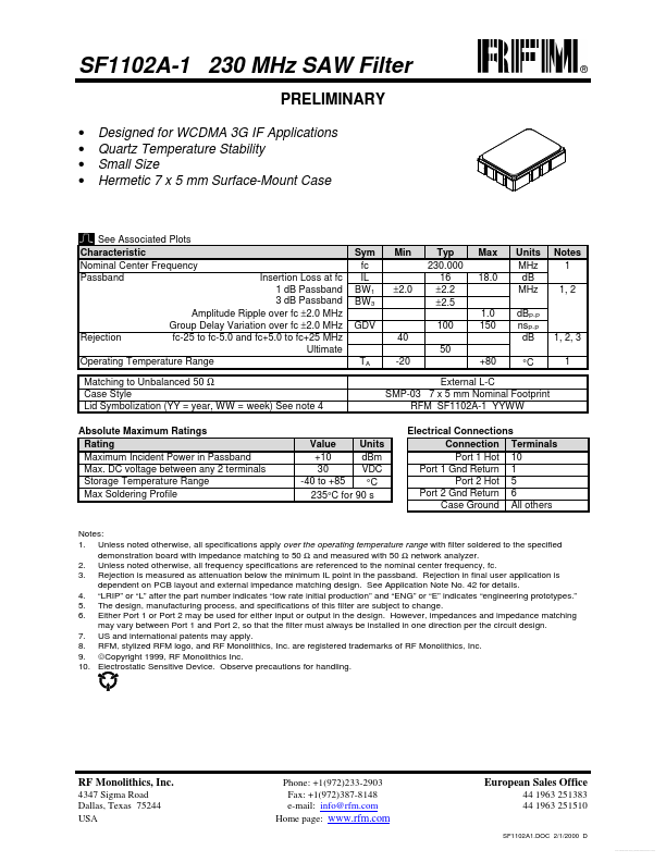 <?=SF1102A-1?> डेटा पत्रक पीडीएफ