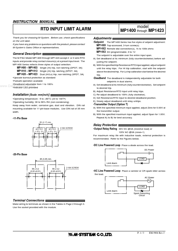 MP1403 M-System