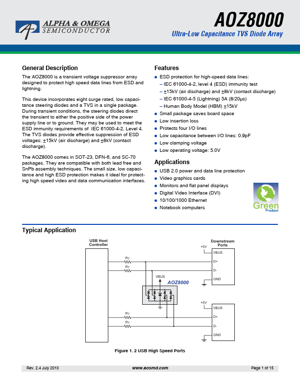 AOZ8000 Alpha & Omega Semiconductors