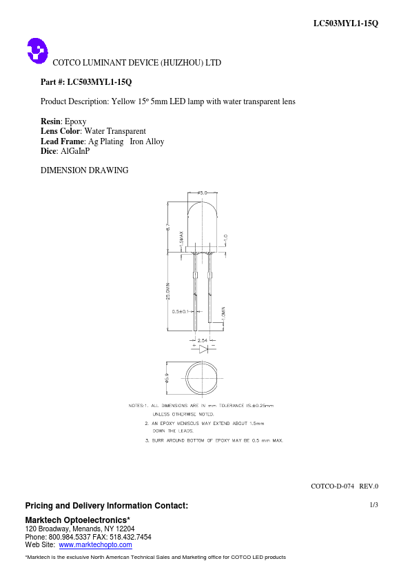 <?=LC503MYL1-15Q?> डेटा पत्रक पीडीएफ