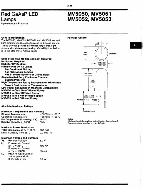 MV5050 Fairchild Semiconductor