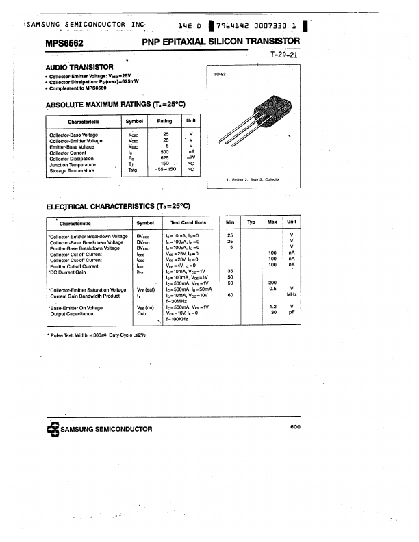 MPS6562 Samsung semiconductor