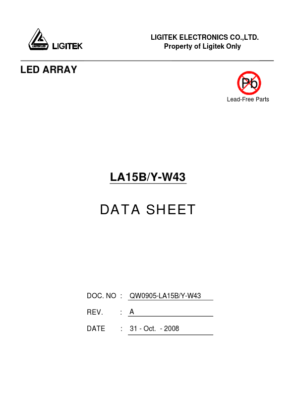 <?=LA15B-Y-W43?> डेटा पत्रक पीडीएफ