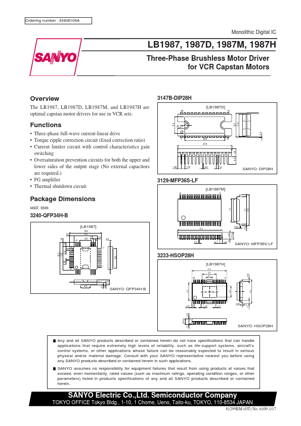 LB1987H Sanyo