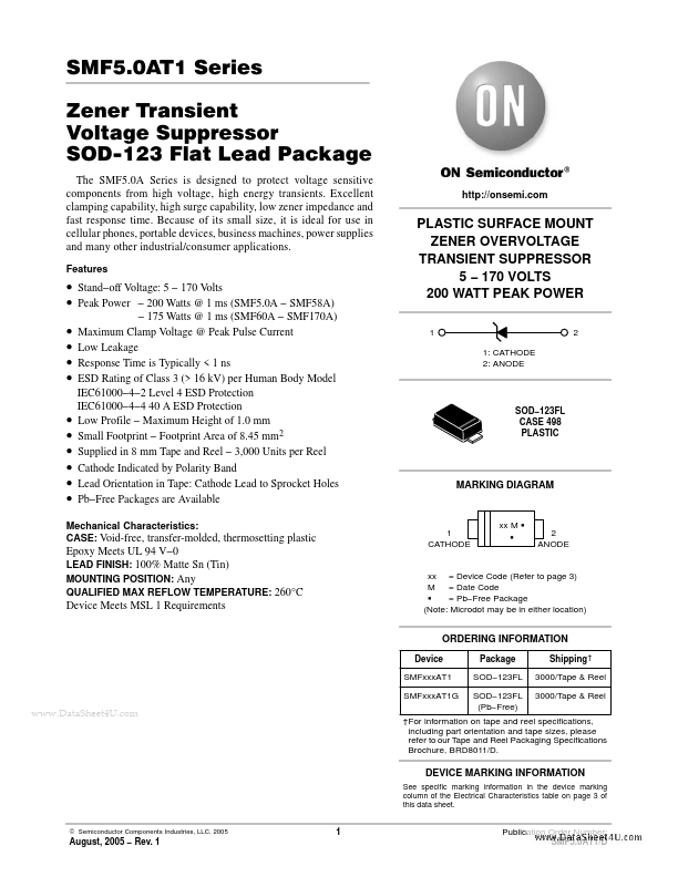 SMF5.0A ON Semiconductor