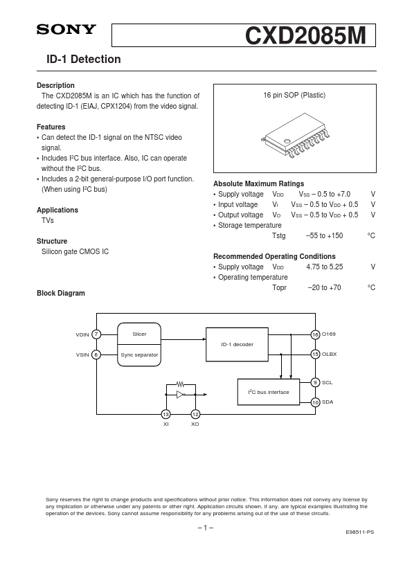 CXD2085M