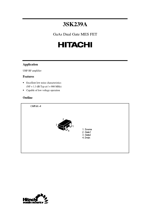 3SK239A Hitachi Semiconductor