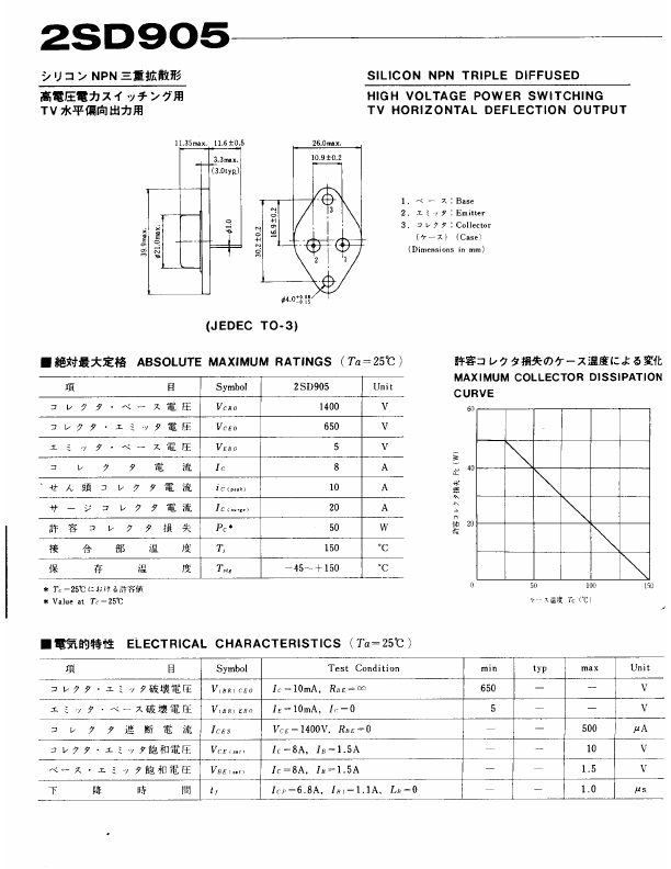 2SD905 ETC