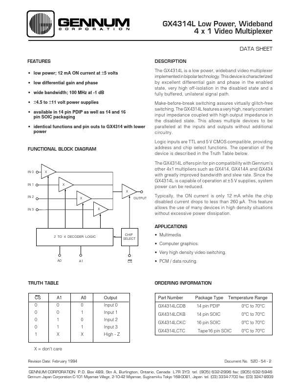 GX4314LCTC