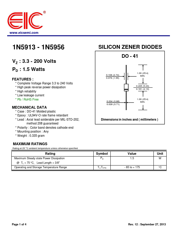 1N5918 EIC