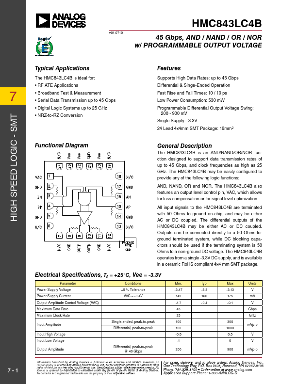 HMC843LC4B