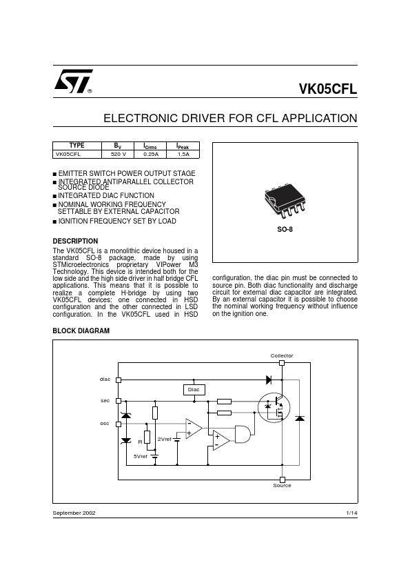 VK05CFL STMicroelectronics