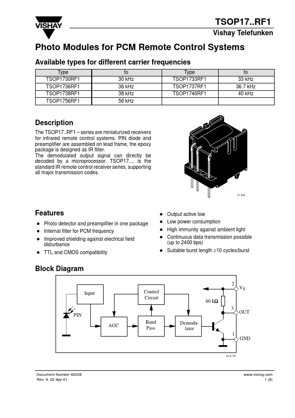 TSOP1737RF1